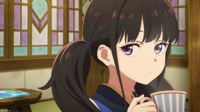 A preview still from Lycoris Recoil: Friends are thieves of time